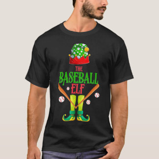 De honkbal Elf Chistmas Seizoen T-shirt