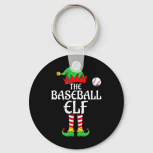 De honkbal elf familie bijpassende groep kerst S Sleutelhanger