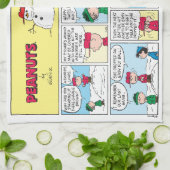 De honkbalherinneringen van Charlie Brown Theedoek (Gevouwen)