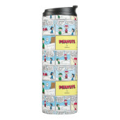 De honkbalherinneringen van Charlie Brown Thermosbeker (Gedraaid links)