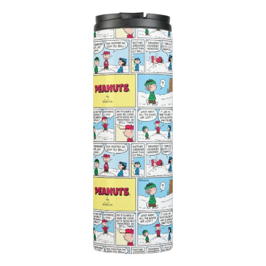 De honkbalherinneringen van Charlie Brown Thermosbeker (Achterkant)