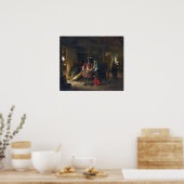 De Hooch - het betalen van de gijzelheid Poster (Keuken)