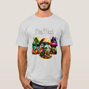 De Hood - Fantasy paddenstoel frisse huizen T-shirt