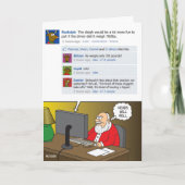 De hoofden zullen rollen feestdagen kaart (Voorkant)