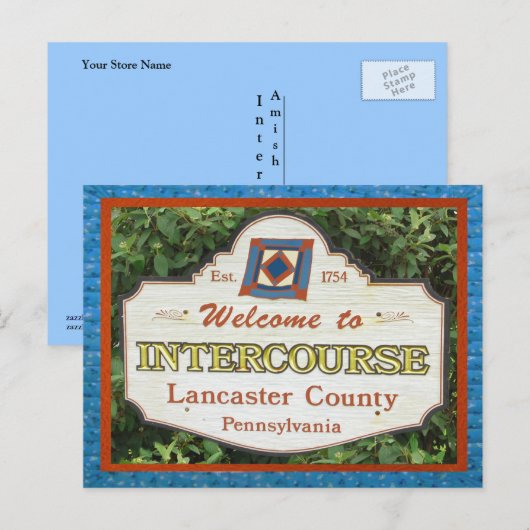 De hoofdplaats is Briefkaart Lancaster County. voe (Voorkant / Achterkant)