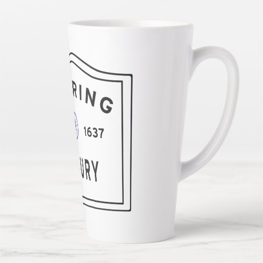 De hoofdplaats is Duxbury Massachusetts Latte Mok (Rechts)