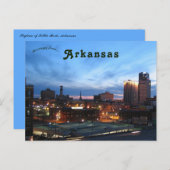 De hoofdplaats is Little Rock Arkansas Briefkaart (Voorkant / Achterkant)
