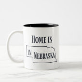 De hoofdplaats is Nebraska Tweekleurige Koffiemok (Links)