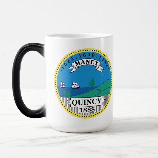 De hoofdplaats is Quincy Massachusetts Magische Mok (Links)