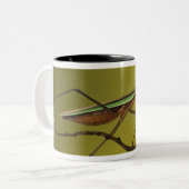 De hoofdplaats is Rochester Hills. Praying Mantis Tweekleurige Koffiemok (Voorkant links)