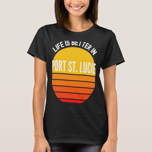 De hoofdplaats is Saint Lucie T-shirt (Voorkant)