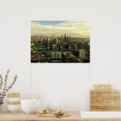 De hoofdplaats is Seattle Washington Skyscrapers Poster (Keuken)