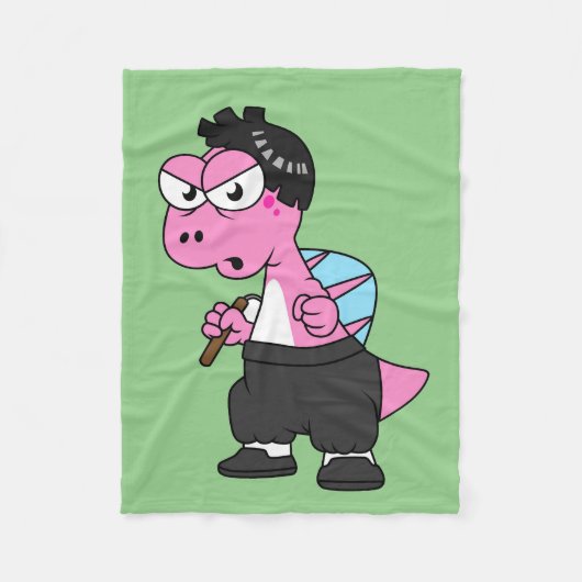 De hoofdplaats is Spinosaurus Bruce Lee. Fleece Deken (Voorkant)