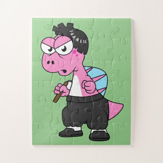 De hoofdplaats is Spinosaurus Bruce Lee. Legpuzzel (Verticaal)