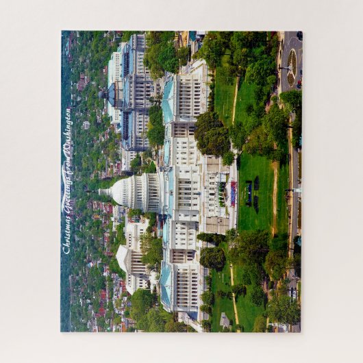 De hoofdstad van Washington. kerstcadeautjes Legpuzzel (Verticaal)