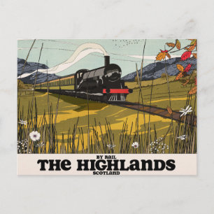 De Hooglanden Van Schotland Reisposter Briefkaart