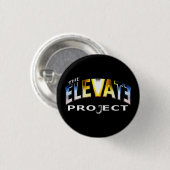 De hoogstaande knoop van het Project Ronde Button 3,2 Cm (Voorkant /achterkant)