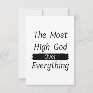 De hoogste God over alles platte groet Kaart