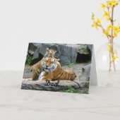 De Hoogste Tijger van vaderdag Kaart (Gele Bloem)