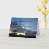 De hoop fluistert Aanmoediging Kaart (Gele Bloem)