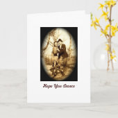 De hoop u danst kaart (Gele Bloem)