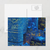 De Horizon van de Stad van New York bij Briefkaart (Voorkant / Achterkant)