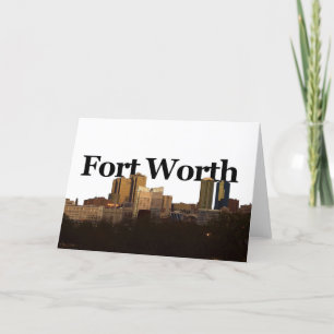 De Horizon van Fort Worth TX met Fort Worth in de Kaart