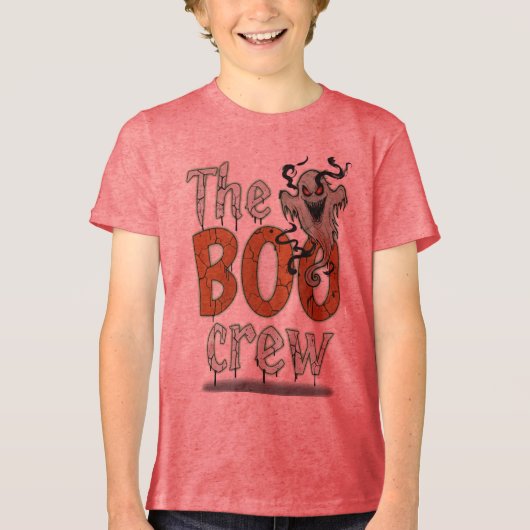 De horror van de Boo Crew Tri-Blend Shirt (Voorkant)
