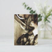 De horror van het uitkomen briefkaart (Staand voorkant)