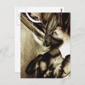 De horror van het uitkomen briefkaart (Voorkant / Achterkant)