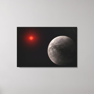De Hot Rocky Exoplanet Trappist-1 B. Canvas Afdruk