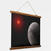De Hot Rocky Exoplanet Trappist-1 B. Hangend Wandkleed (Gebogen)