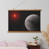 De Hot Rocky Exoplanet Trappist-1 B. Hangend Wandkleed (Slaapkamer)