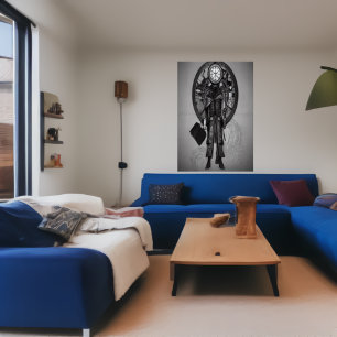 De houder van de tijd AI Art Poster