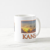 De houder van de vlakken koffiemok (Voorkant rechts)