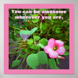 De houding is Alles Poster