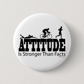 De houding is sterker dan feiten ronde button 5,7 cm