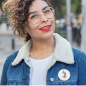 De houding van de pelikaan ronde button 3,2 cm