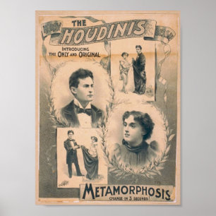 De Houdinis, 'Metamorfose in 3 seconden' Poster
