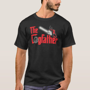 De houtbewerker boomkweker kettingzaag t-shirt