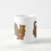 De houten Mok van de Uil van het Kenteken (Center)