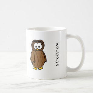 De houten Mok van de Uil van het Kenteken