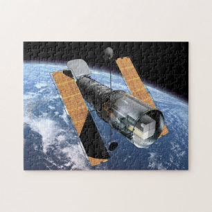 De Hubble ruimtetelescoop - artistieke rendering Legpuzzel