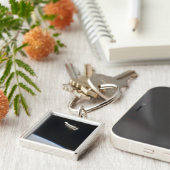 De Hubble Ruimtetelescoop in een baan boven Aarde Sleutelhanger (Zijkant)