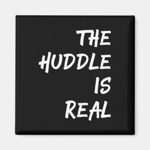De Huddle is Real Fun Football voor Herfst Magneet