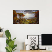 De Hudson - Jasper F. Cropsey Fine Art Poster (Thuiskantoor)