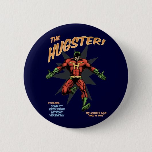 De hugster ronde button 5,7 cm (Voorkant)