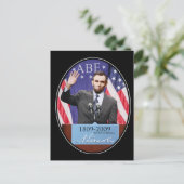 De huidige Abraham Lincoln Briefkaart (Staand voorkant)