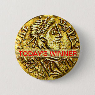 De huidige goudmuntmedaille-Button van de winnaar Ronde Button 5,7 Cm