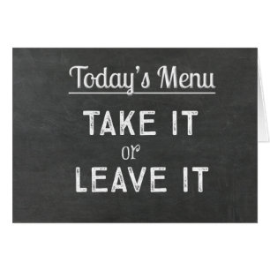 De huidige Kaart van het Menu Chalkboard